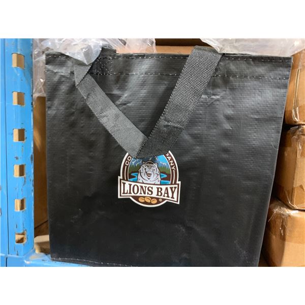 LOT OF LIONS BAY COFFEE COMPANY REUSABLE SHOPPING BAGS ( 1' X 1' )