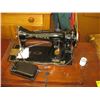 Image 2 : SINGER ELECTRIC SEWING MACHINE IN CABINET