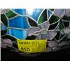 Image 2 : BLUE & FLORAL LEADED GLASS SHADE