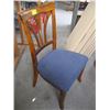 Image 2 : SET OF 4 WOOD FRAME UPHOLSTERED SEAT DINING CHAIRS