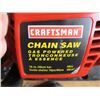 Image 2 : CRAFTSMAN 16" 40CC GAS CHAINSAW W/CASE & ACCESS., USED