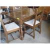 Image 2 : DRAW LEAF TABLE W/4 CHAIRS & CHINA CABINET