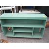 Image 2 : 2 METAL SHOERACKS & A GREEN SHELF UNIT