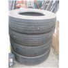 Image 1 : SET OF 4 27580R22.5 MOTORHOME TIRES IN EXCELLENT CONDITION, AS NEW, MICHELIN XLINE