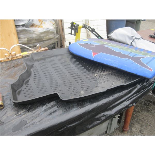 SLIDE IN RUBBER MAT FOR MAZDA TRUCK & A BOOGIE BOARD