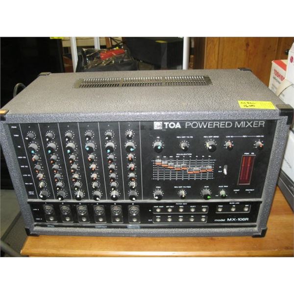 TOA POWERED MIXER, MODEL MX-106R
