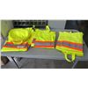 Image 1 : 3 NEW HIGH VIS BIB OVERALLS AND HIGH VIS PANTS ALL SIZE XL