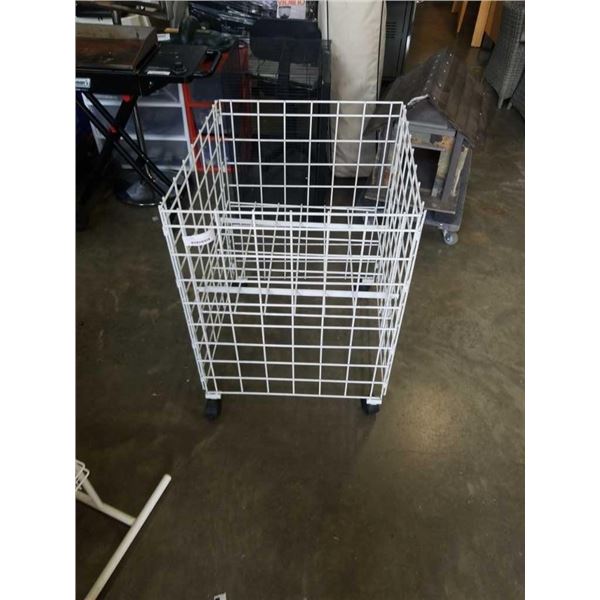 SHORT ROLLING GRIDWALL DISPLAY RACK