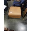 Image 1 : NATUZZI GENUINE LEATHER FOOTSTOOL RETAIL $400