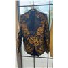 Image 1 : 3PC NAVY AND GOLD SUIT JACKET, VEST AND PANTS, AND 2PC GREEN SUIT JACKET AND PANTS