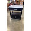 Image 1 : BLACK MARBLE TOP KITCHEN CART