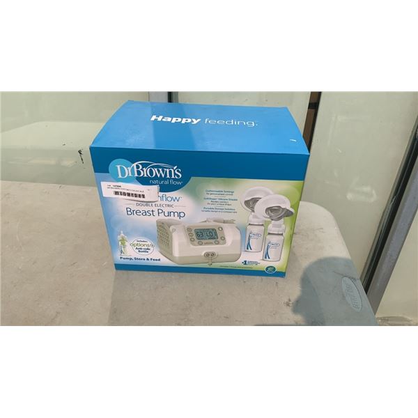 DR BROWNS CUSTOM FLOW DOUBLE ELECTRIC BREAST PUMP TESTED AND WORKING - RETAIL $159