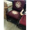 Image 8 : 2 VINTAGE ARMCHAIRS ONE WITH STITCHED SEAT