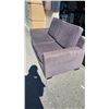 Image 4 : GREY MODERN MICROFIBRE LOVESEAT