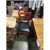 Image 1 : 2 PADDED SEAT LADDER BACK CHAIRS