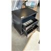 Image 3 : BLACK 2 DRAWER NIGHTSTAND