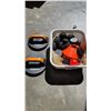 Image 1 : BIN WITH PUCKS, PILONS AND MORE