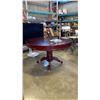 Image 1 : CLAWFOOT DINING TABLE DOUBLES AS A POKER TABLE - 59" DIAMETER x 36" TALL