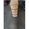 Image 1 : 4 DRAWER METAL AND WICKER SHELF