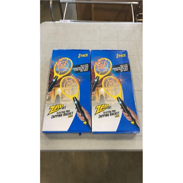 2 BOXES OF 2 PACK OF MINI ZAPPING RACKETS