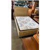 Image 1 : DOUBLE SIZE BEDFRAME WITH SERTA FIORA PILLOWTOP MATTRESS