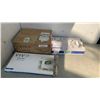 Image 1 : VIVO SINGLE MONITOR DESK STAND, BLACK UNDER DESK KEYBOARD TRAY AND VESA MONITOR ADAPTER