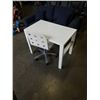 Image 1 : WHITE ADJUSTABLE HEIGHT DESK AND CHAIR