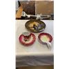 Image 1 : ROYAL DOULTON PLATTER AND 3 PC CREAMER SET