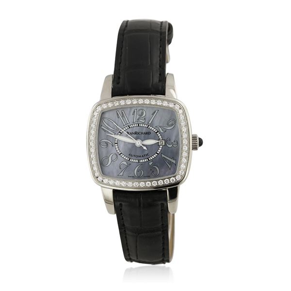 Jean Richard Stainless Steel Diamond Ladies Watch