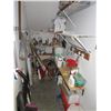 Image 1 : Maintenance Items in Closet Including Vacuum, Tools, Light Bulbs & Exit Signs