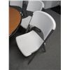 Image 2 : 12-Lifetime White Plastic Folding Chairs - 12 X $