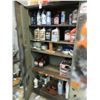 Image 1 : Black Metal Storage Cabinets w/Lubricants and Gas Cans