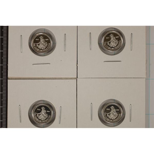 4-1 GRAM .999 FINE SILVER PF ROUNDS: 2010 AMERICAN