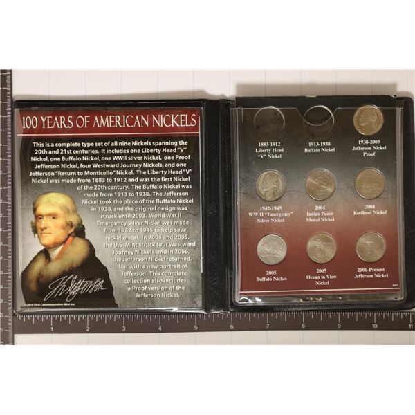 100 YEARS OF AMERICAN NICKELS SET: WAR NICKEL,
