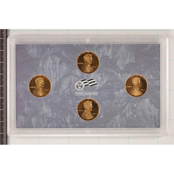 2009 LINCOLN CENT 4 COIN PF SET NO BOX