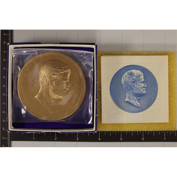 3 1/2'' BRONZE PRESIDENTIAL MEDAL ULYSSES S. GRANT