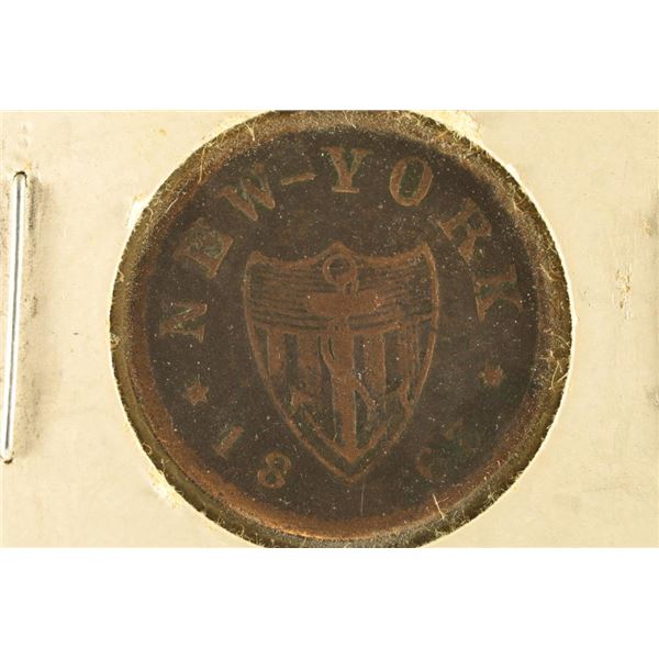 1863 CIVIL WAR TOKEN "ED SCHAAF 14 & 16 DIVISION