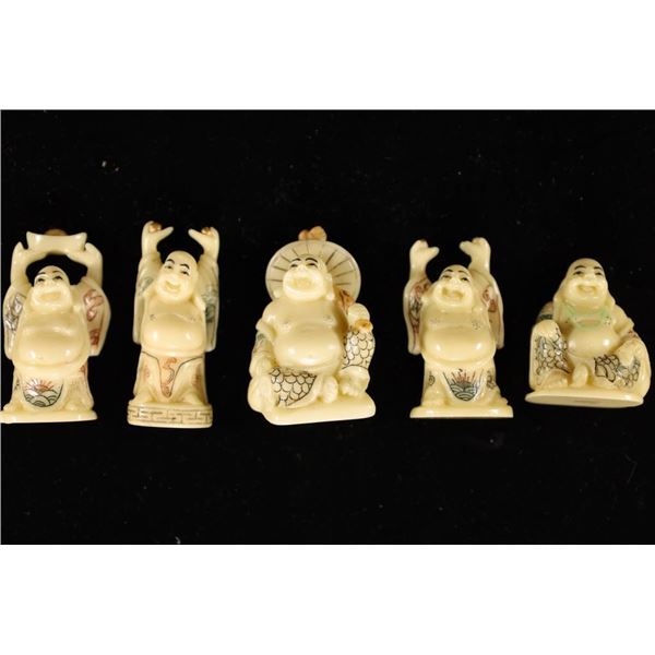 5 JAPANESE SIGNED  NETSUKES  A NETSUKE IS A MINI