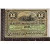 Image 1 : 1896 CUBA 10 PESO CRISP AU BILL WITH PLATA