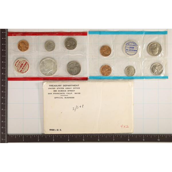 1968 US MINT SET (UNC) P/D/S (WITH ENVELOPE)