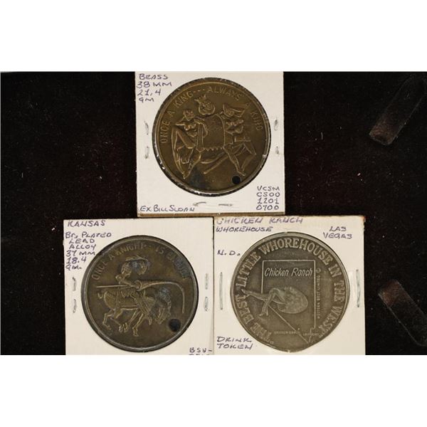 3-1 1/2'' BROTHEL TOKENS: THE SILK GARDER RENO,