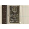 Image 1 : 1 TROY OZ .999 FINE SILVER INGOT US STATE SILVER