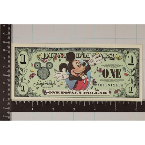 2000 DISNEY DOLLAR COLORIZED CU "MICKEY"