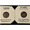 337-350 A.D. CONSTANS ANCIENT COIN AND 383-408 A.D
