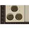 Image 2 : 3 SILVER DIME SIZED OTTOMAN EMPIRE PARA COINS: