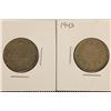 Image 1 : 1940 & 1943 INDIA SILVER HALF RUPEE .1874 OZ. ASW