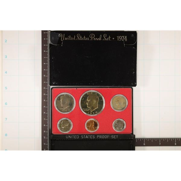 1974 US PROOF SET (WITH BOX) NICE GOLDEN TONING