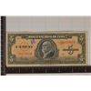 Image 1 : 1950 CUBA 5 PESO BILL INK ON OBVERSE