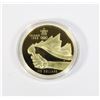 Image 1 : #1 GOLD $100 DOLLAR COIN 13.3 GRAMS  CALGARY 1988