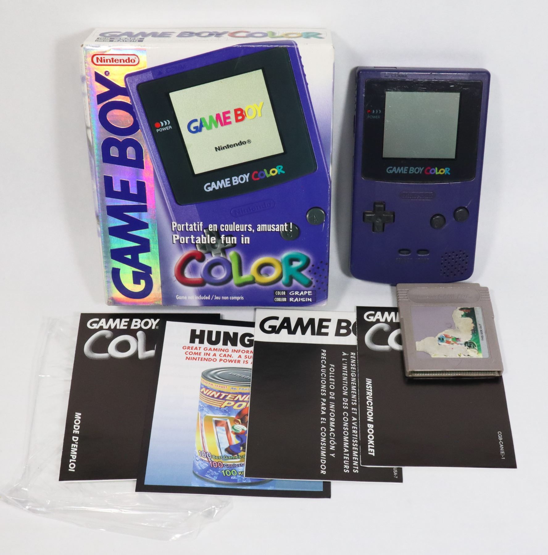 #10 NINTENDO GAME BOY COLOR GRAPE SYSTEM BOXED